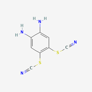 [[4，5-Diamino-2-(cyanosulfanyl)phenyl]sulfanyl]formonitrile