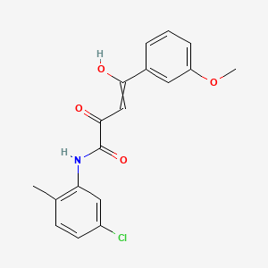 N-(5-Chloro-2-methylphenyl)-2-hydroxy-4-(3-methoxyphenyl)-4-oxobut-2-enamide