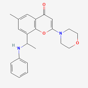 6-Methyl-2-morpholino-8-(1-(phenylamino)ethyl)-4H-chromen-4-one