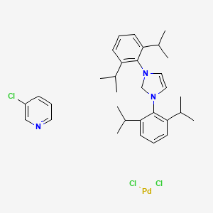 [1,3-Bis(2,6-diisopropylphenyl)imidazol-2-ylidene](3-chloropyridyl)palladium(II) Dichloride(HPMC encapsulated)