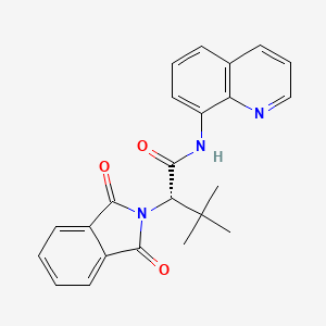 (2S)-2-(1,3-dioxoisoindolin-2-yl)-3,3-dimethyl-N-(8-quinolyl)butanamide