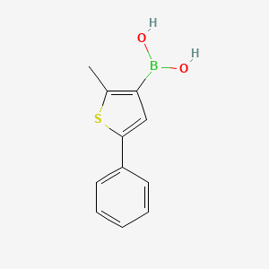 (2-Methyl-5-phenylthiophen-3-yl)boronic acid