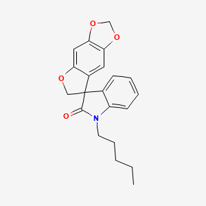 1-Pentyl-6'H-spiro[indoline-3,7'-[1,3]dioxolo[4,5-f]benzofuran]-2-one