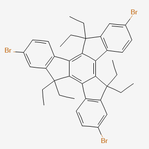 2，7，12-Tribromo-5，5，10，10，15，15-hexaethyl-10，15-dihydro-5H-diindeno[1，2-a:1'，2'-c]fluorene