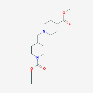 tert-Butyl 4-((4-(methoxycarbonyl)piperidin-1-yl)methyl)piperidine-1-carboxylate