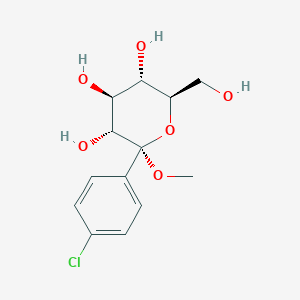 Methyl 1-C-(4-chlorophenyl)-α-D-glucopyranoside
