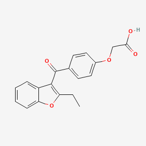2-(4-(2-Ethylbenzofuran-3-carbonyl)phenoxy)acetic acid