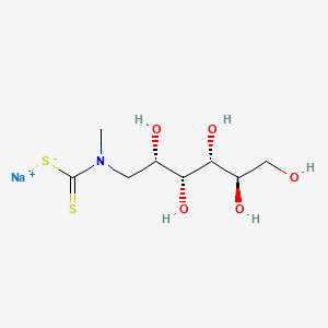 Methyl((2S,3R,4R,5R)-2,3,4,5,6-pentahydroxyhexyl)carbamodithioic acid, sodium salt