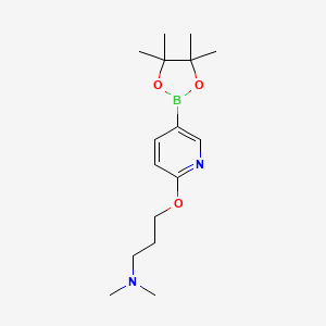 6-[3-(Dimethylamino)propoxy]pyridine-3-boronic acid pinacol ester, 97%