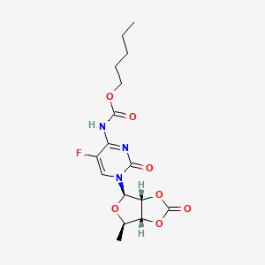 Pentyl (5-fluoro-1-((3aR,4R,6R,6aR)-6-methyl-2-oxotetrahydrofuro[3,4-d][1,3]dioxol-4-yl)-2-oxo-1,2-dihydropyrimidin-4-yl)carbamate