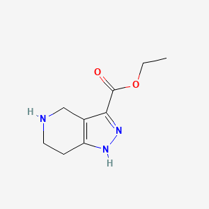 ethyl 1H,4H,5H,6H,7H-pyrazolo(4,3-c)pyridine-3-carboxylate