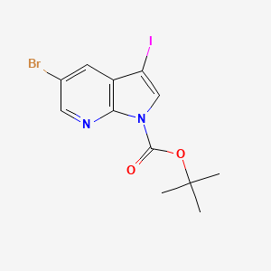 tert-Butyl 5-bromo-3-iodo-1H-pyrrolo[2,3-b]pyridine-1-carboxylate