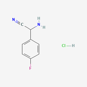 2-Amino-2-(4-fluorophenyl)acetonitrile hydrochloride
