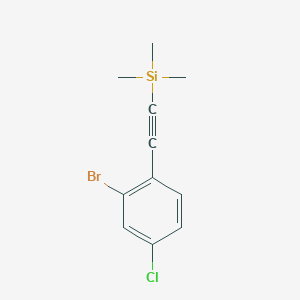 2-Bromo-4-chloro-1-[2-(trimethylsilyl)ethynyl]benzene