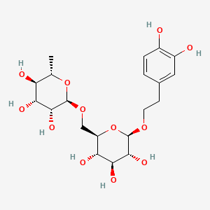 (2R,3R,4S,5S,6R)-2-(3,4-Dihydroxyphenethoxy)-6-((((2R,3R,4R,5R,6S)-3,4,5-trihydroxy-6-methyltetrahydro-2H-pyran-2-yl)oxy)methyl)tetrahydro-2H-pyran-3,4,5-triol