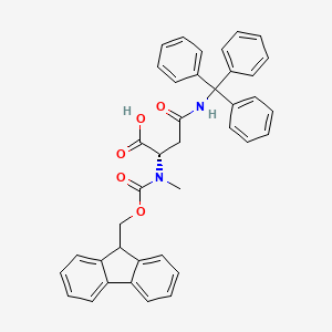 (S)-2-((((9H-Fluoren-9-yl)methoxy)carbonyl)(methyl)amino)-4-oxo-4-(tritylamino)butanoic acid