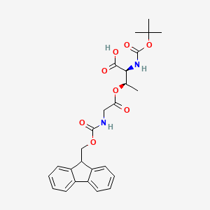 O-((((9H-fluoren-9-yl)methoxy)carbonyl)glycyl)-N-(tert-butoxycarbonyl)-L-threonine