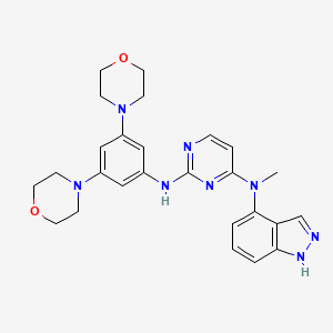 N2-(3,5-Dimorpholinophenyl)-N4-(1H-indazol-4-yl)-N4-methylpyrimidine-2,4-diamine