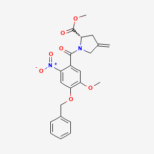 1-[5-Methoxy-2-nitro-4-(phenylmethoxy)benzoyl]-4-methylene-L-proline methyl este
