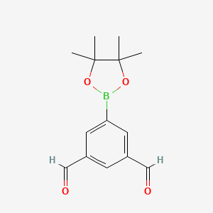 5-(4,4,5,5-Tetramethyl-1,3,2-dioxaborolan-2-yl)isophthalaldehyde, 97%