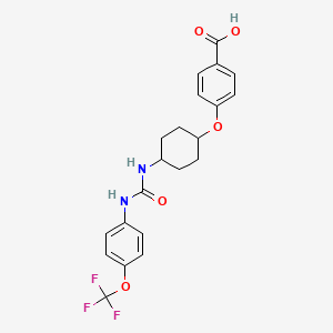4-((trans-4-(3-(4-(Trifluoromethoxy)phenyl)ureido)cyclohexyl)oxy)benzoic acid