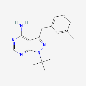 1-(tert-Butyl)-3-(3-methylbenzyl)-1H-pyrazolo[3,4-d]pyrimidin-4-amine