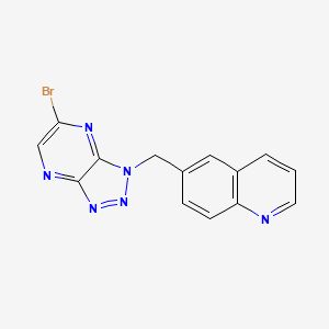 6-[(6-Bromo-1H-[1,2,3]triazolo[4,5-b]pyrazin-1-yl)methyl]quinoline