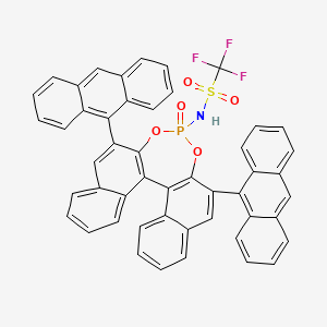 (11BR)-N-(2,6-di(anthracen-9-yl)-4-oxidodinaphtho[2,1-d:1',2'-f][1,3,2]dioxaphosphepin-4-yl)-1,1,1-trifluoromethanesulfonamide