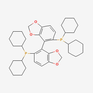 (S)-5,5'-Bis(dicyclohexylphosphino)-4,4'-bibenzo[d][1,3]dioxole