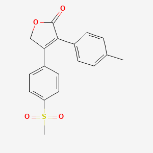 4-(4-(Methylsulfonyl)phenyl)-3-(p-tolyl)furan-2(5H)-one