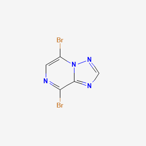 5,8-Dibromo-1,2,4-triazolo[1,5-a]pyrazine, 95%