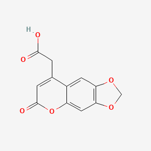 2-(6-Oxo-6H-[1,3]dioxolo[4,5-g]chromen-8-yl)acetic acid
