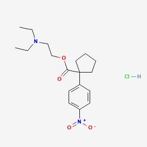 2-(Diethylamino)ethyl 1-(4-nitrophenyl)cyclopentane-1-carboxylate hydrochloride