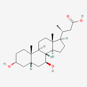 (R)-3-((3R,5S,7S,8R,9S,10S,13R,14S,17R)-3,7-Dihydroxy-10,13-dimethylhexadecahydro-1H-cyclopenta[a]phenanthren-17-yl)butanoic acid